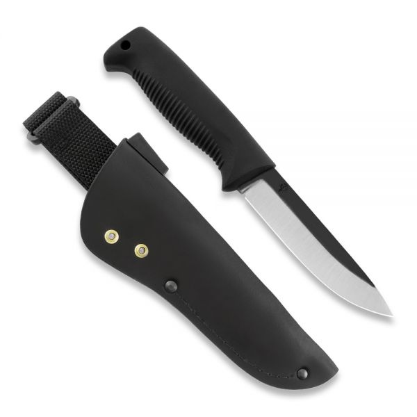M07 Ranger Puukko, 80CrV2 uncoated, leather