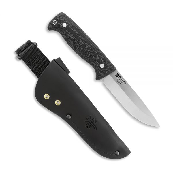 M07 Full Tang, 14C28N, Micarta, leather