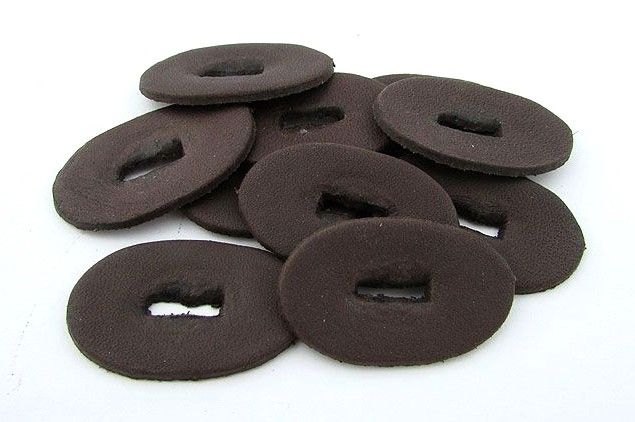 Leather Spacers Dark Brown